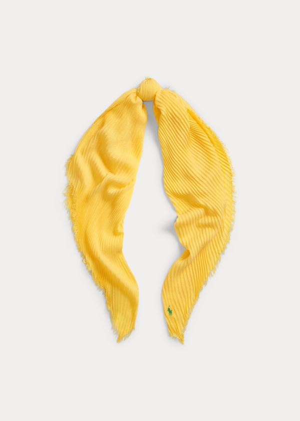 Women's Polo Ralph Lauren Pleated Fringe Scarf | 763502GMS